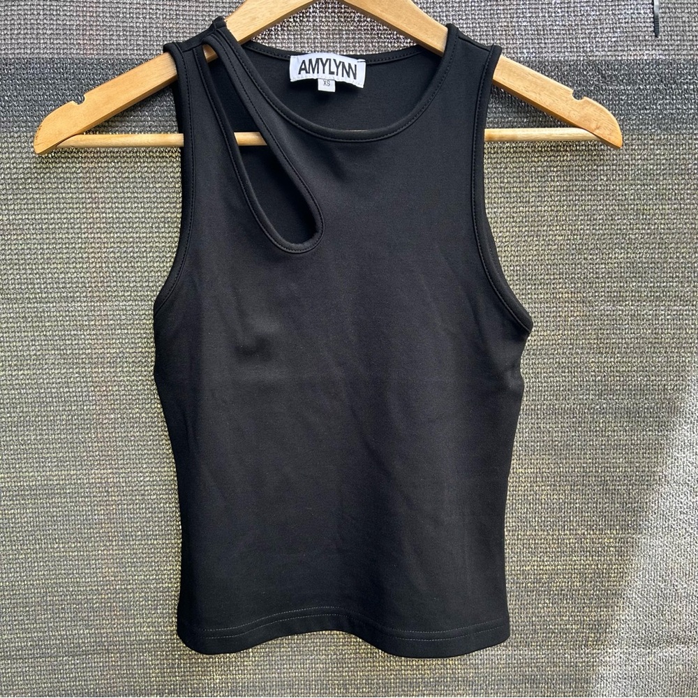 Black cut out tank top size XS